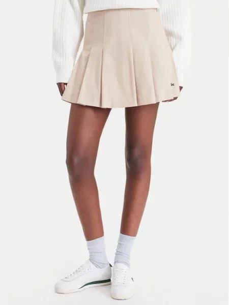 Lacoste Πλισέ φούστα μπεζ