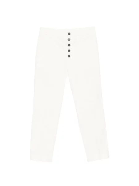 Pantaloni Dondup alb