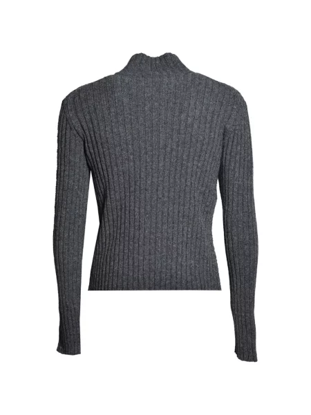 Pulover Jil Sander tricotate gri