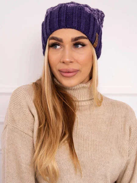 Șapcă Kesi din fleece melange violet