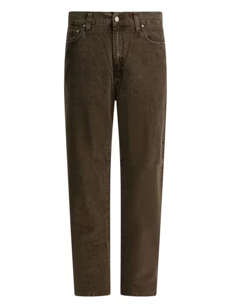 Pantaloni Carhartt Wip de catifea cord maro