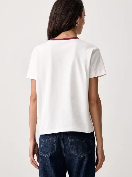 Guess T-shirt z bawełną biała