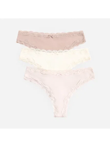 Reserved LADIES` BRIEFS MULTI pastelově růžová