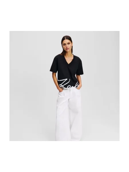Karl Lagerfeld tricou din negru
