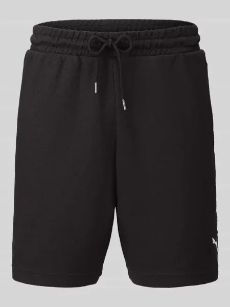 Szorty dresowe o kroju relaxed fit z mieszanki bawełny ESS ELEVATED' Puma Performance czarne
