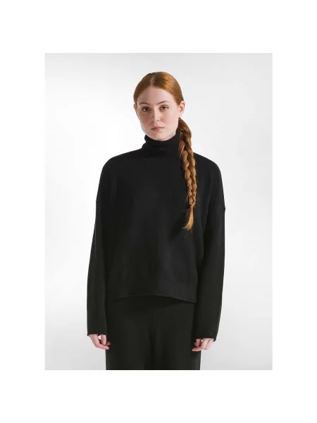 Pulover Deha cu guler înalt negru