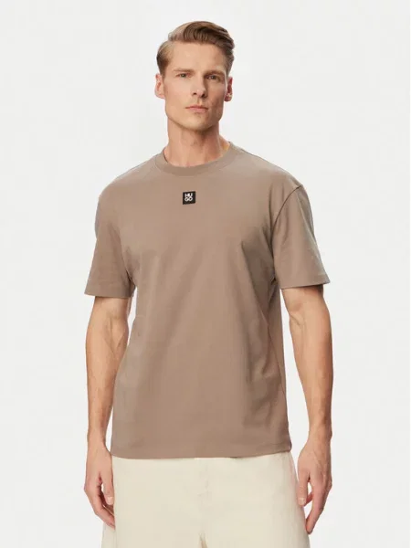 HUGO Tricou Dalile Maro deschis bej