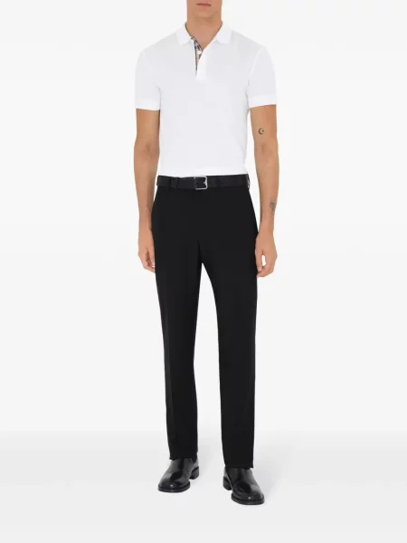 Polo marškinėliai Burberry balta
