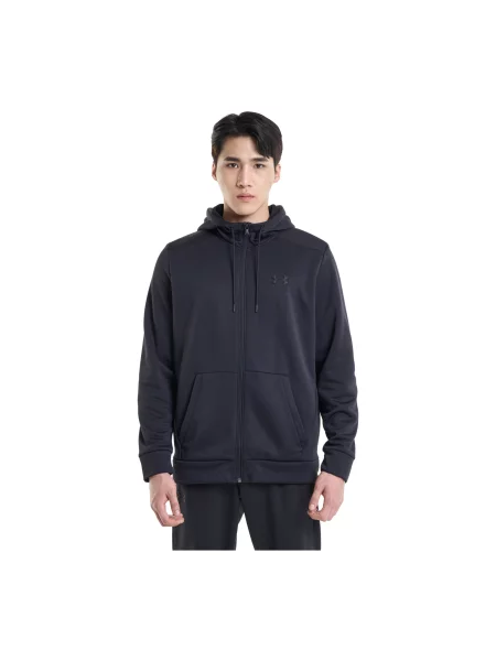 Majica s kapuljačom Under Armour od flisa crna