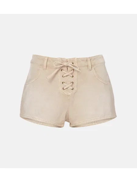 Pantaloni scurți din denim Isabel Marant negru