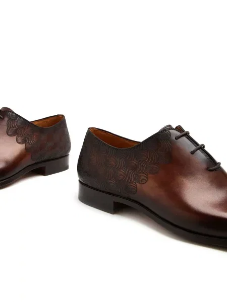 Σκαρπίνια oxford Magnanni υφαίνω διαγωνίως καφέ