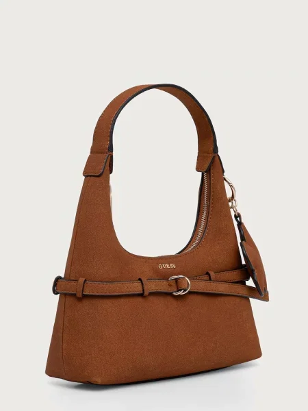 Geanta hobo Guess din piele maro