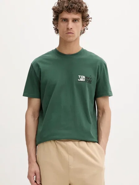 Tommy Jeans tričko zelené