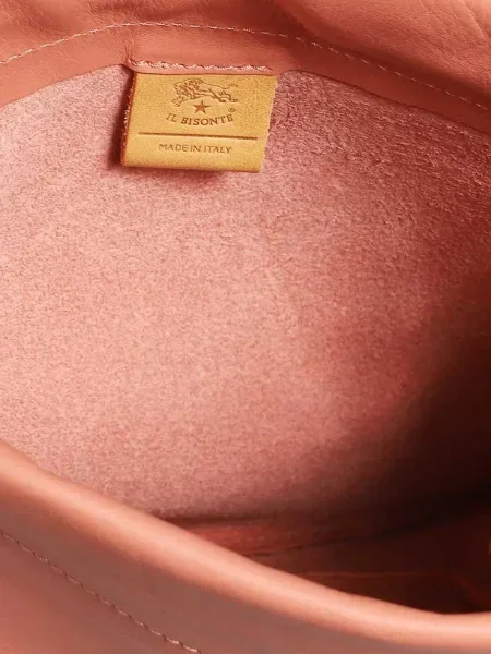 Geantă bucket Il Bisonte din piele roz