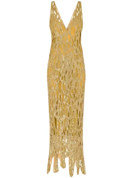 Rochie maxi Moschino cu paiete fără mâneci