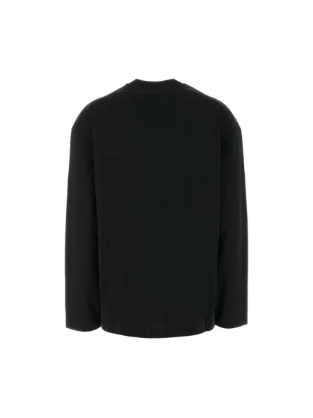 Top Jil Sander z nadrukiem czarny