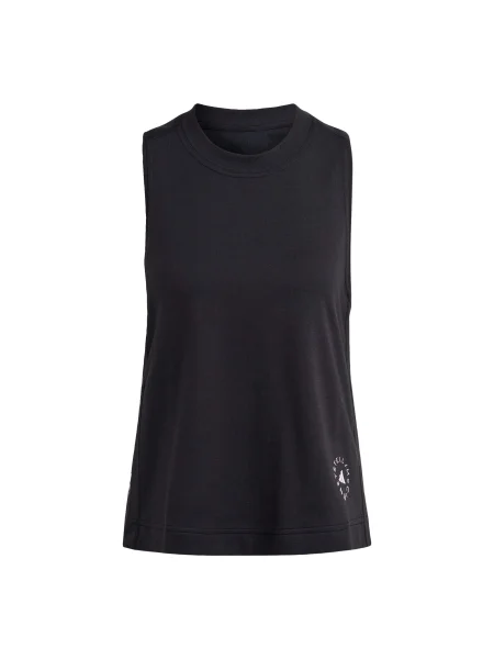 ADIDAS BY STELLA MCCARTNEY Αθλητικό τοπ Logo μαύρο λευκό