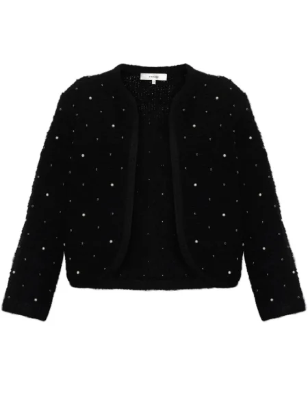 Cardigan Frame cu perle negru