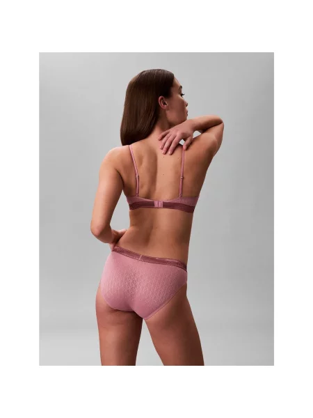 Bez podstave bralette Calvin Klein Jeans ljubičasta