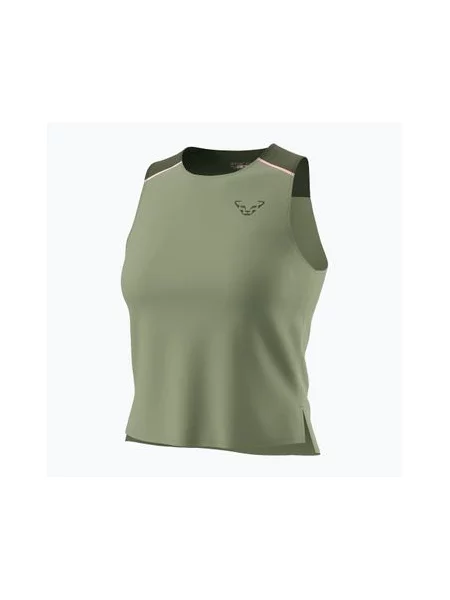 Футболка для бігу DYNAFIT Sky Crop Top sage