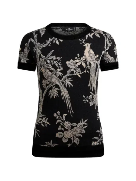 Tricou Etro de lână negru