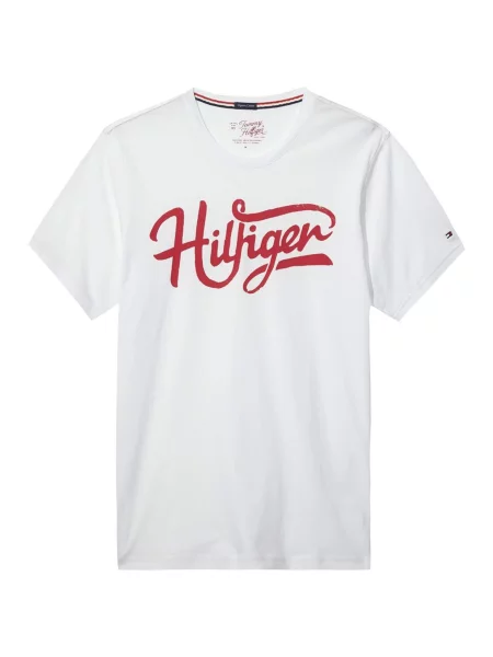 TOMMY HILFIGER Tricou roșu alb