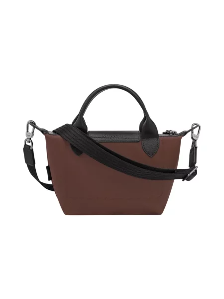 Torebka Longchamp skórzana brązowa