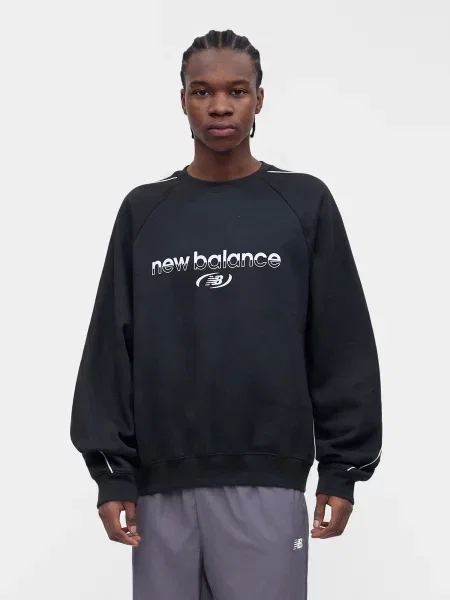 New balance Mikina čierna biela