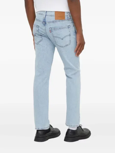 Карирани дънки straight leg Levi's® с шипове кафяво