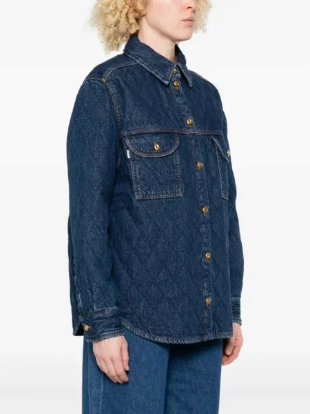 Pikowana koszula Blazé Milano niebieska