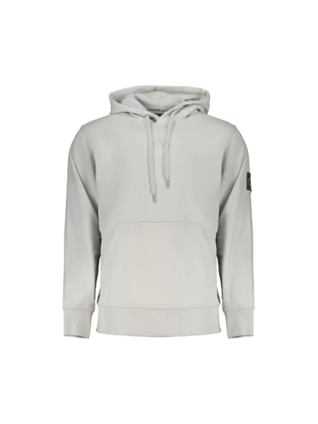 Bluza z kapturem Calvin Klein z kapturem biała