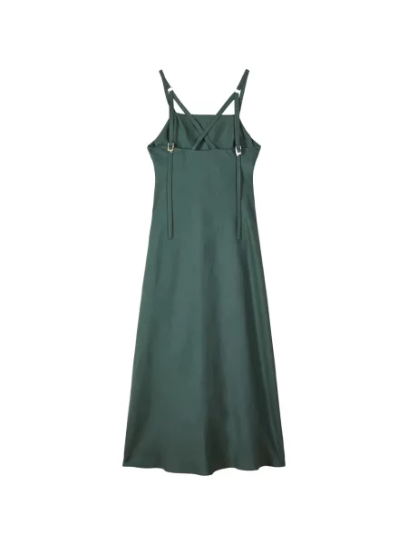 Rochie midi Patrizia Pepe fără mâneci verde