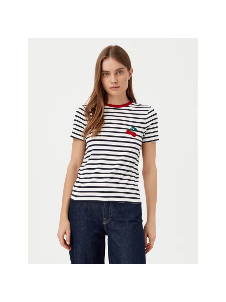 ONLY Футболка Heart Regular Fit cиній