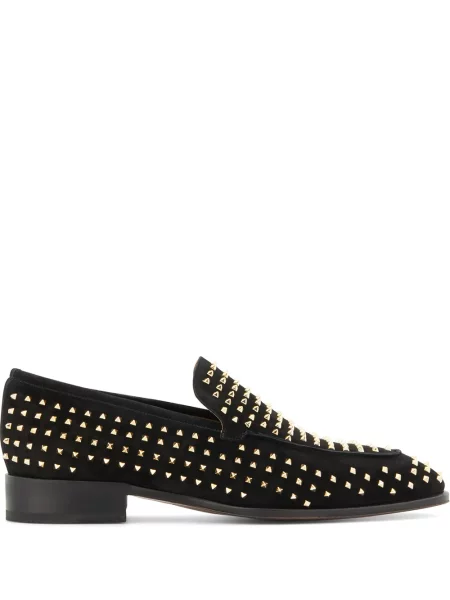 Pantofi loafer Giuseppe Zanotti cu tepi negru