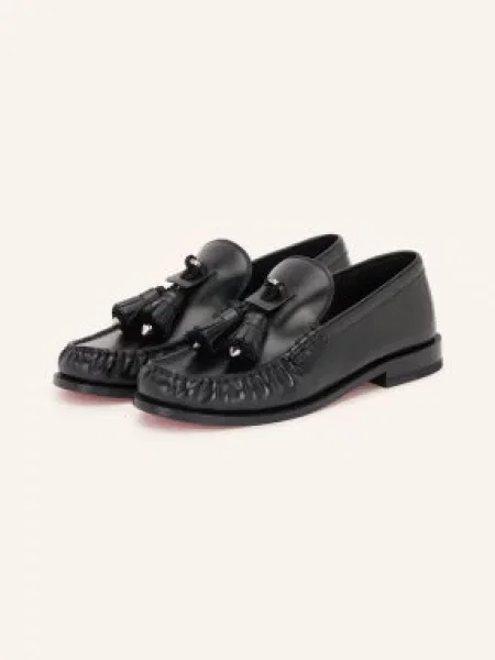 Christian Louboutin Loafersy Rochelle schwarz czarne