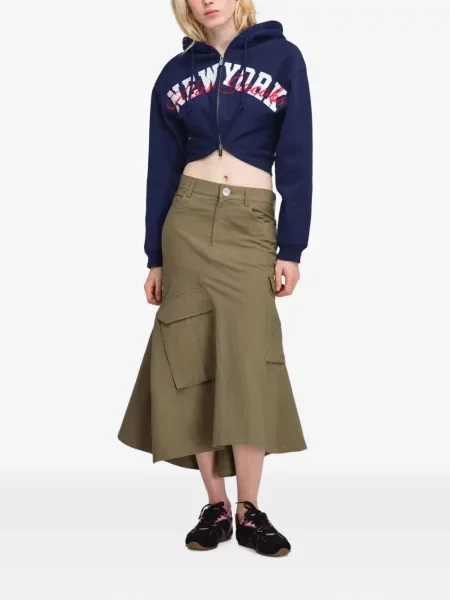 Decupat hanorac cu glugă Marc Jacobs cu imagine albastru