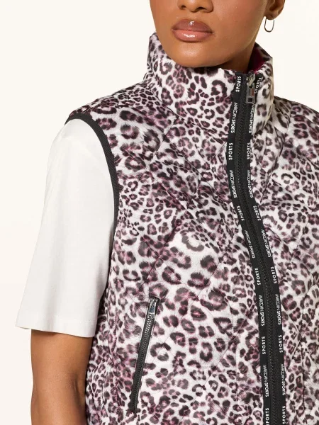 Marc Cain Kamizelka Pikowana Dwustronna rot biała