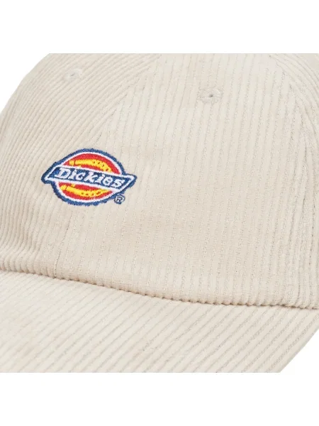 Șapcă Dickies de catifea cord cu strasuri alb