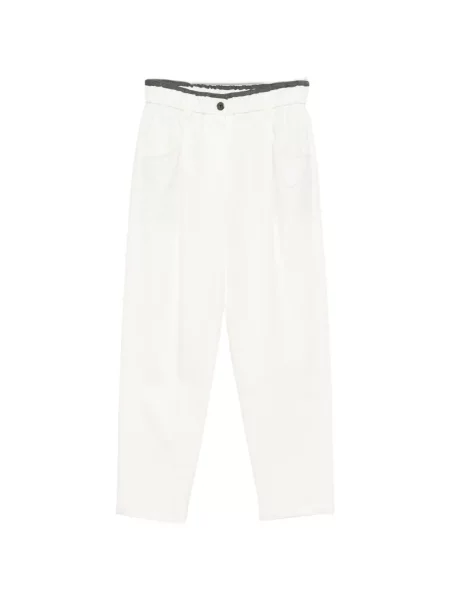 Pantaloni Brunello Cucinelli alb