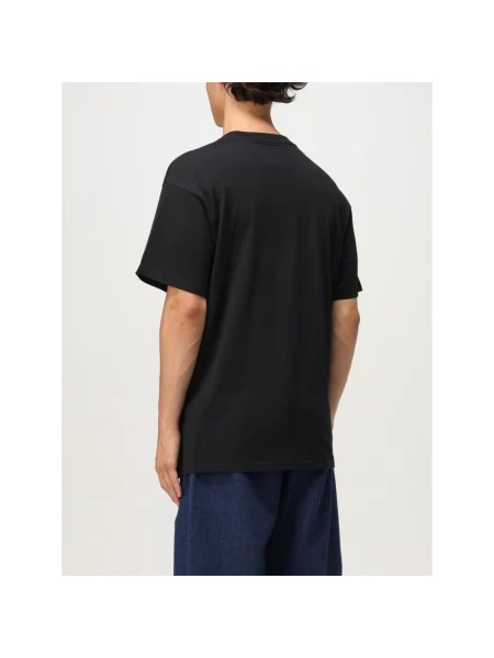 T-shirt Carhartt WIP S/S Script Embroidery T-Shirt Black M biała