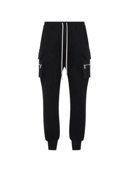 Pantaloni cargo Rick Owens cu cordon negru
