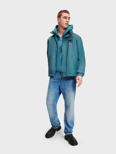 Демісезонна куртка Karl Lagerfeld Jeans блакитний