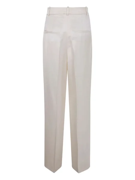 Pantaloni Róhe plisate alb