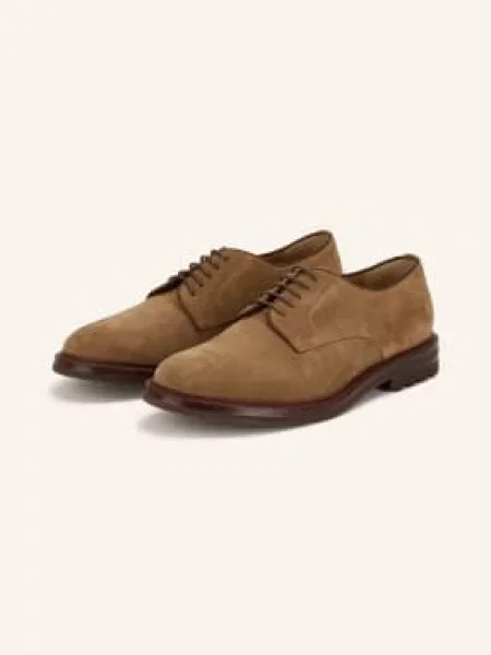 Henderson Sznurowane Botki beige beżowe