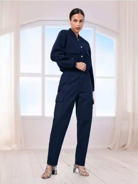 Джинси карго темно-синій сині