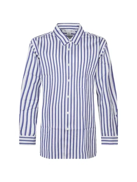 Риза Comme Des Garçons Homme на райета бяло