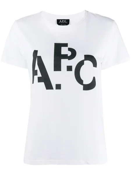 Tricou A.p.c. cu imagine alb
