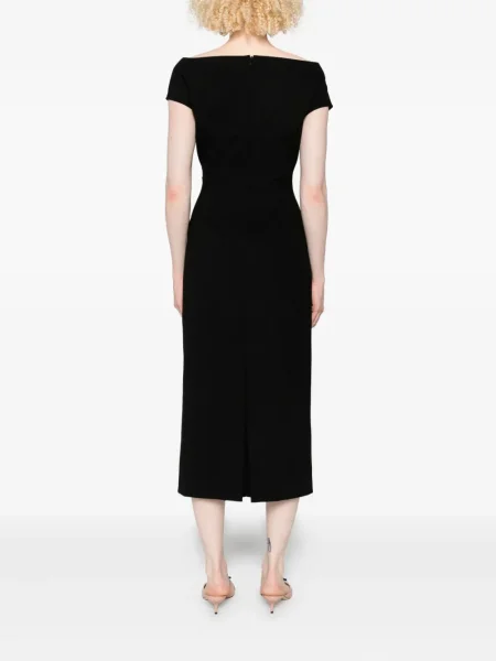 Rochie midi Ermanno Scervino până la genunchi de costum negru