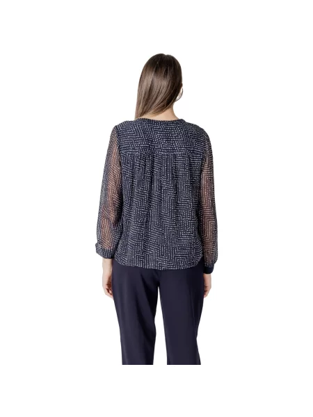 Ulična bluza Street One od šifona s printom plava