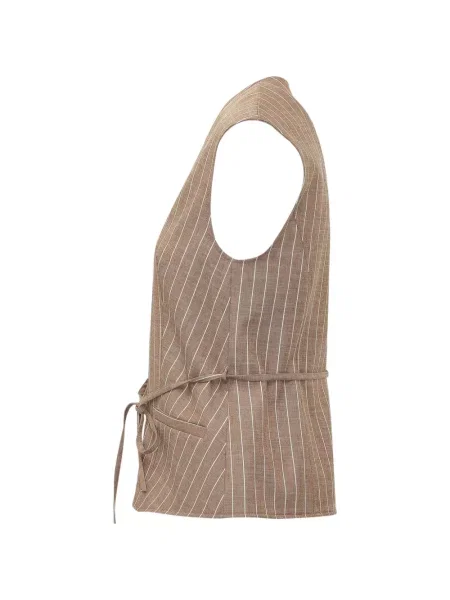 Kamizelka Le Sully Studio w paski wiązana